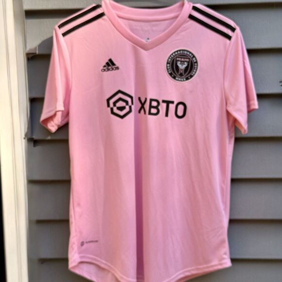 NWT Adidas Inter Miami CF 22/23 Messi 10 Home Jersey Women’s Size M - JE9703 - Picture 1 of 10